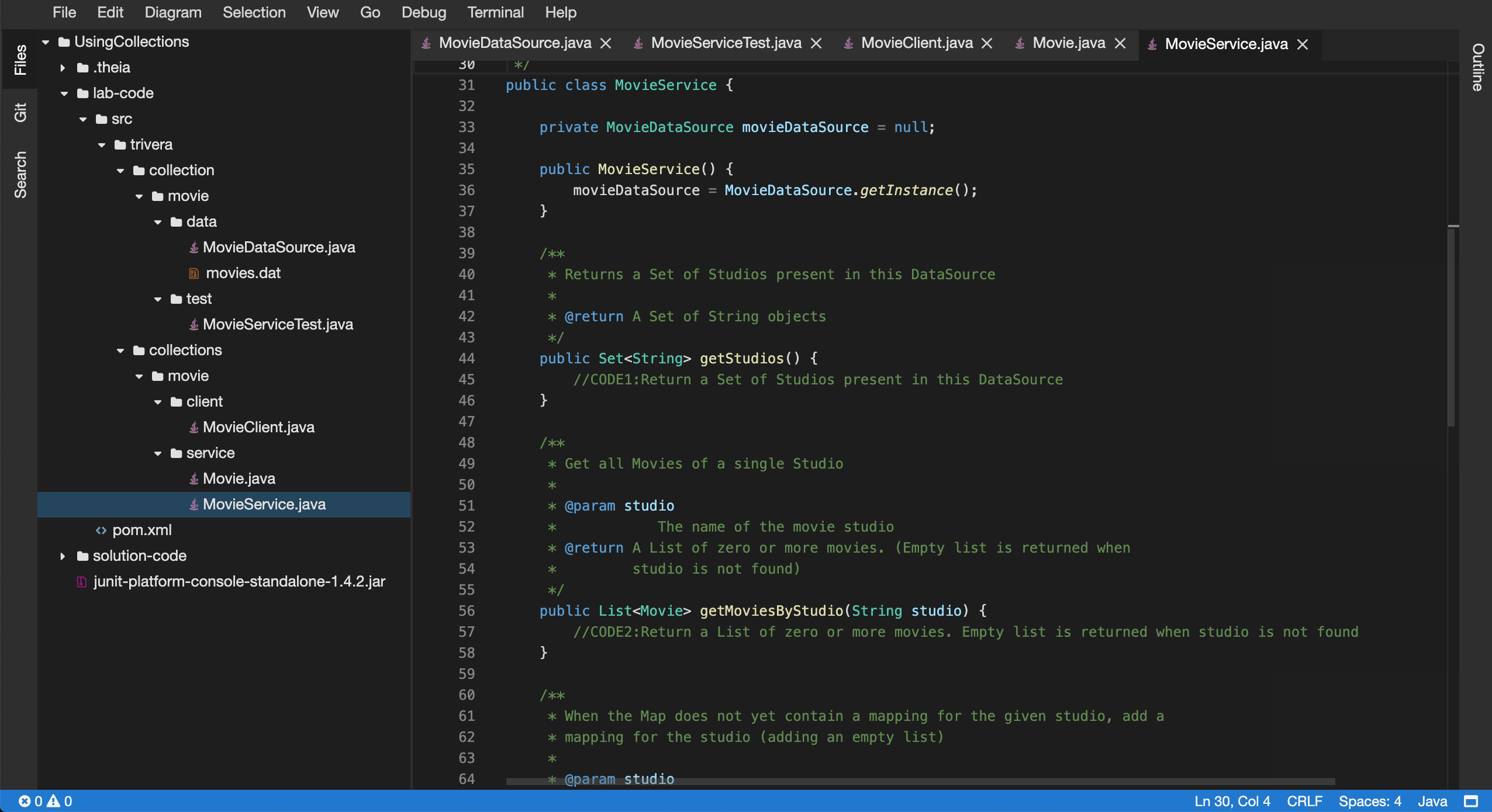 D Java Backry QA Learning Platform
